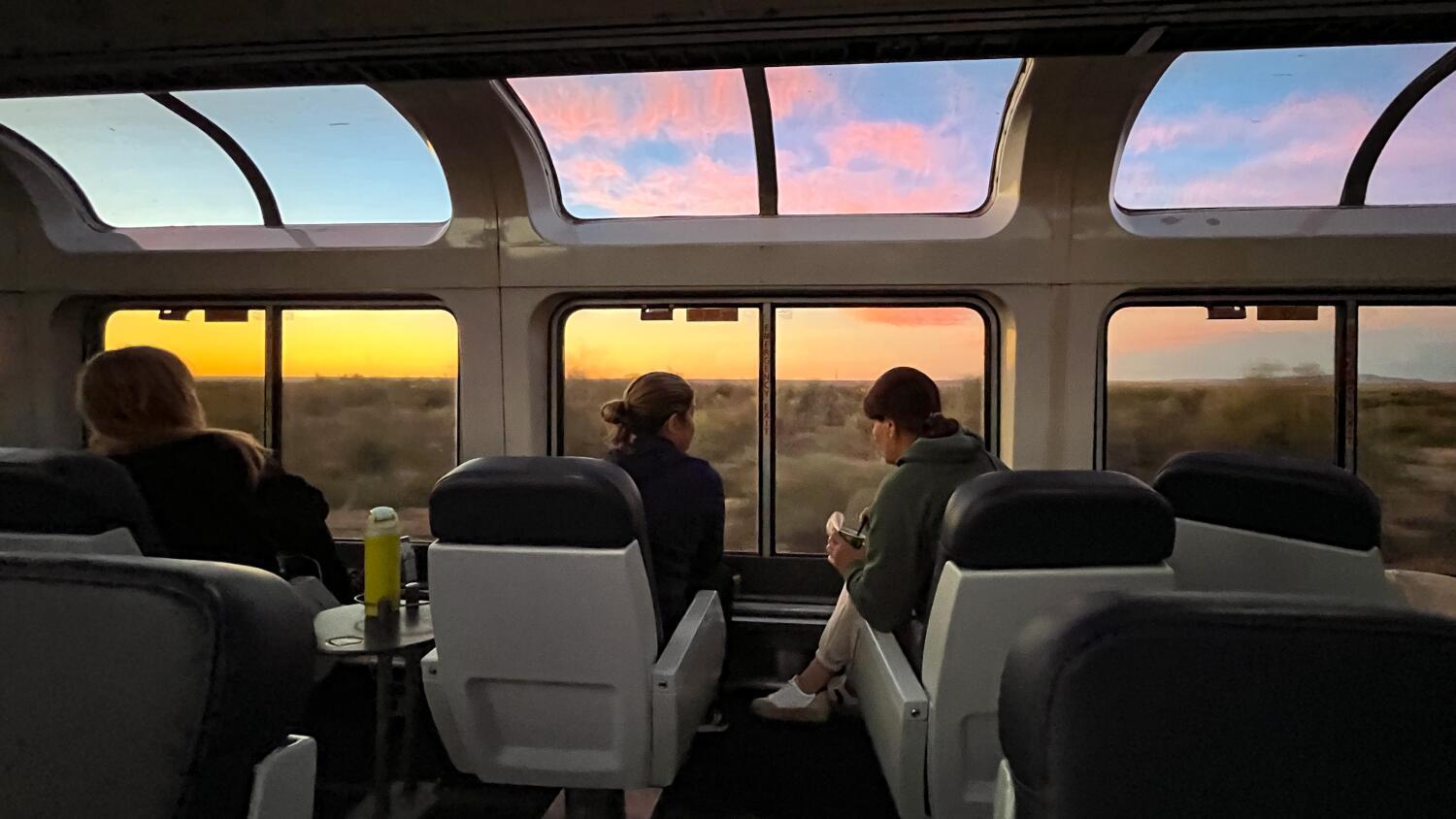 Aboard Amtrak’s Southwest Chief train from Los Angeles to Chicago.