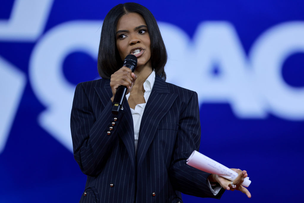 Candace Owens speaks during the Conservative Political Action Conference in Orlando in 2022.